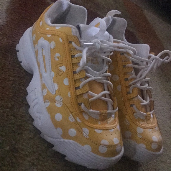 fila polka dot shoes